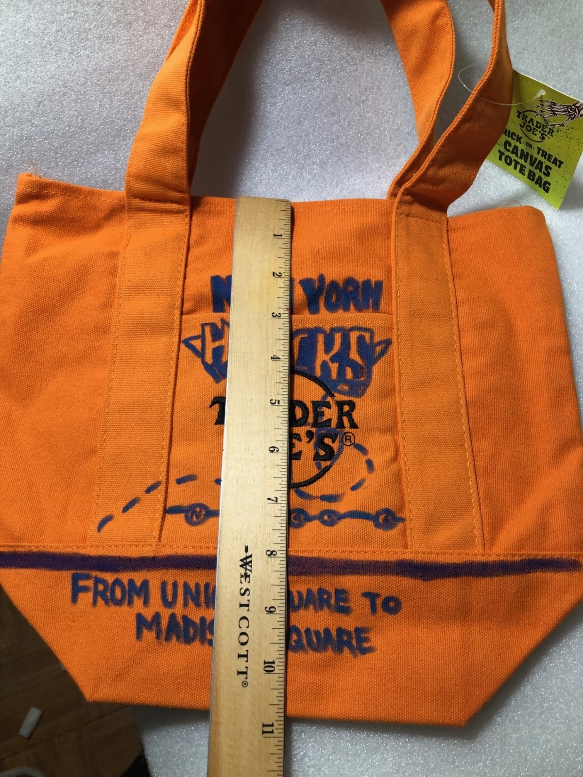 Knicks Hand Drawn Trader Joe’s Mini Light Orange Canvas Tote Bag(S) gallery