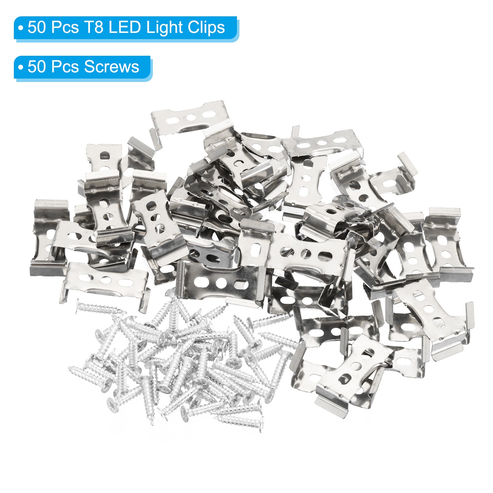 50pcs T8 LED Light Brackets Fluorescent Tube Mounting Clip Holder Hanger Clamps gallery