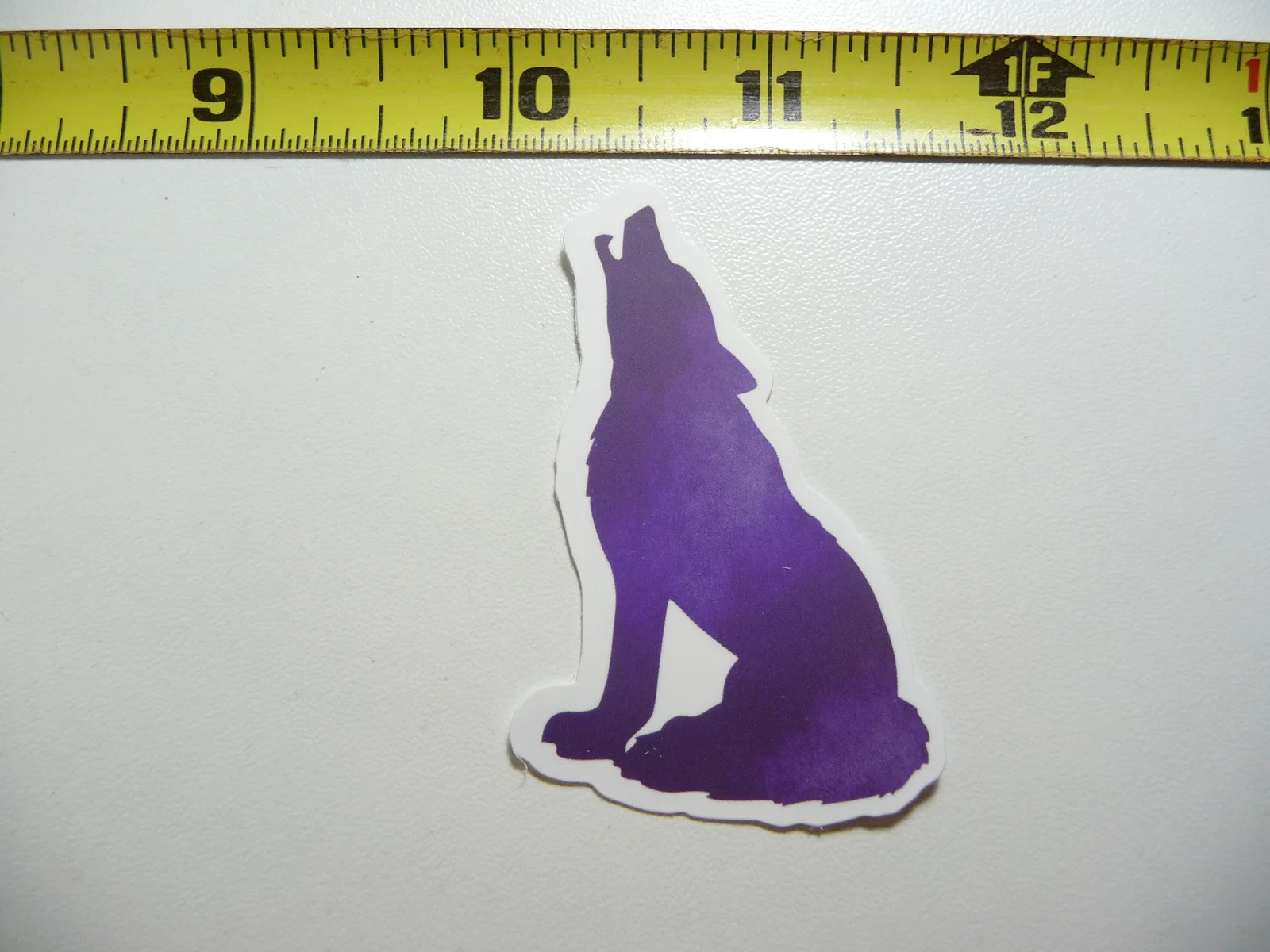 WOLF SILHOUETTE HOWLING SMALL STICKER DECAL DOG WILD ANIMAL FUNNY gallery