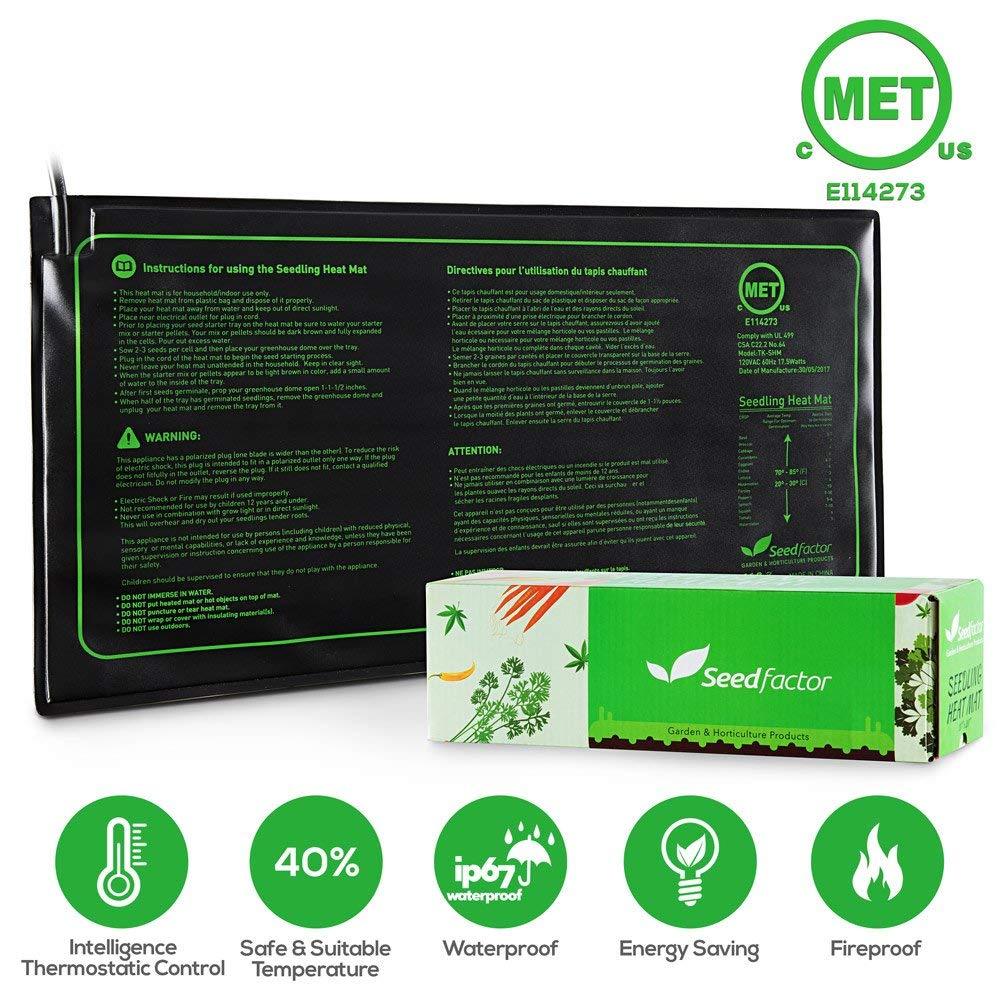 Seedfactor Seedling Heat Mat Seed Starter Heating Pad Germination Propagation US gallery