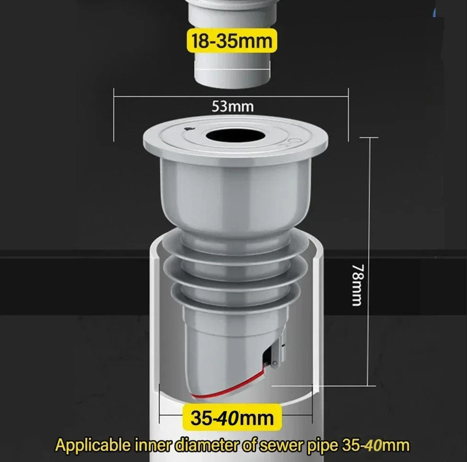 1pc Sink Drain Trap Anti Odor Filter Sewer Pipe Kitchen Bathroom - NEW gallery