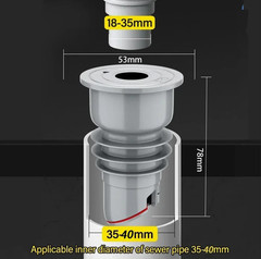 1pc Sink Drain Trap Anti Odor Filter Sewer Pipe Kitchen Bathroom – NEW