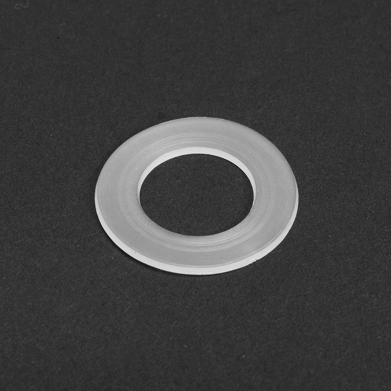 Nylon Flat Washers for M16 Screw Bolt 28mm OD 1mm Thick Clear 50PCS gallery
