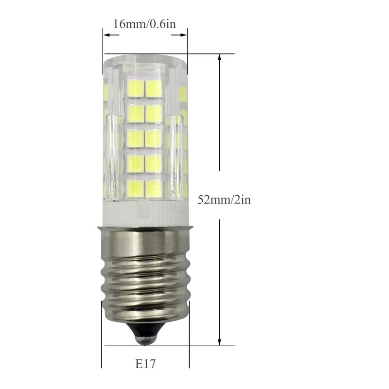 5pcs E17 Intermediate Base C9 LED bulb 64-2835 SMD Ceramics Light 5W 110V Lamp H gallery