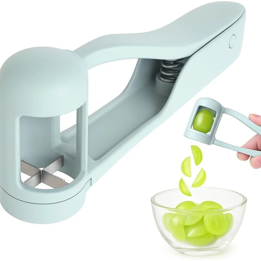 Tomato-Slicer Cutter Grape Tools Cherry Fruit Salad Splitter Artifact for Toddle gallery