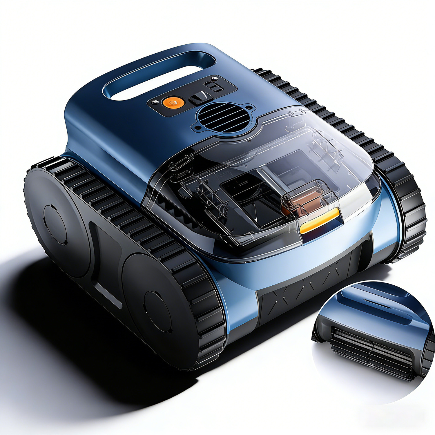 Cordless Robotic Pool Cleaner, 180Min Runtime, Dual Motors, 7800mAh Batter gallery