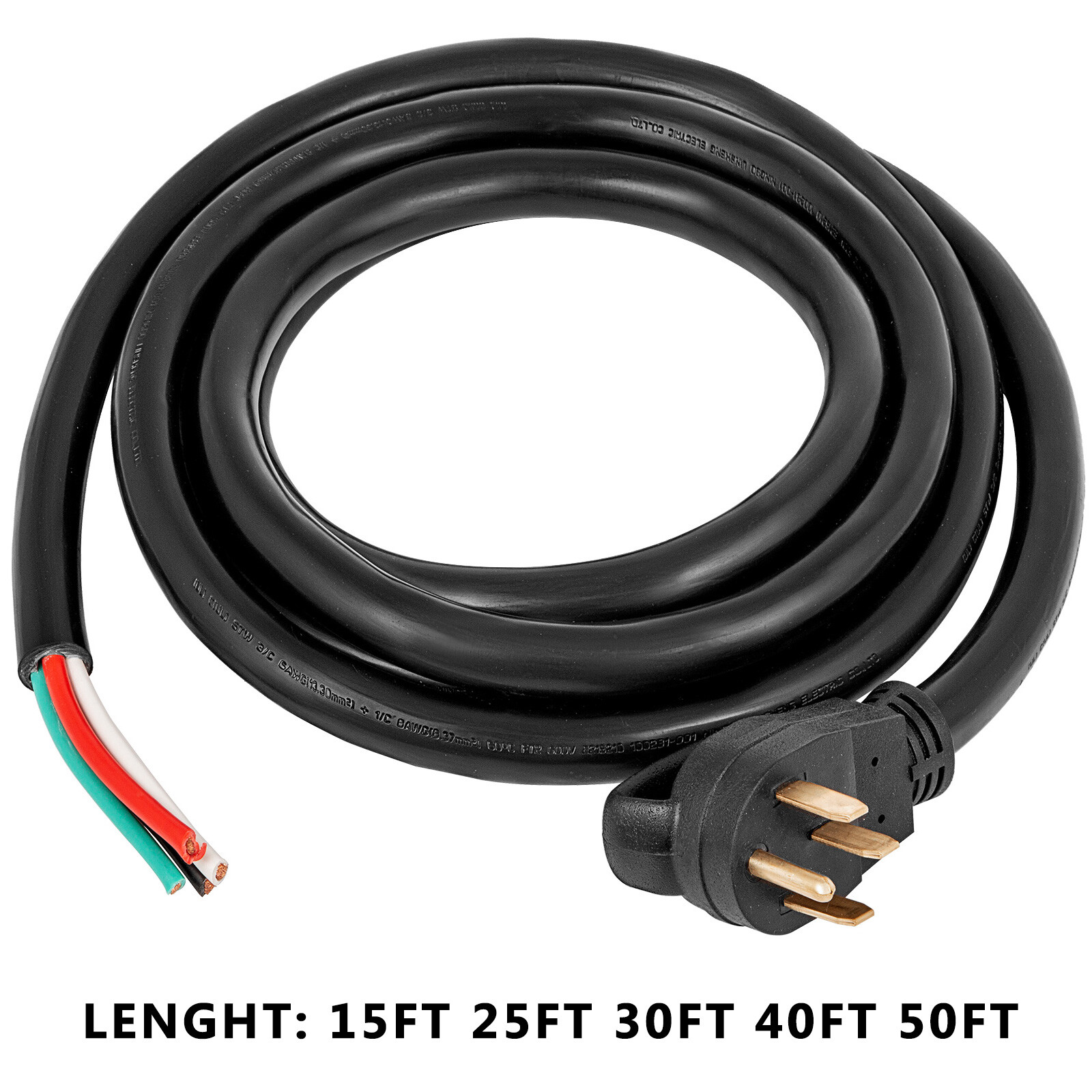 VEVOR 50 Amp 10-50ft RV/Generator Power Cord N14-50P to Bare Wire Extension Cord gallery