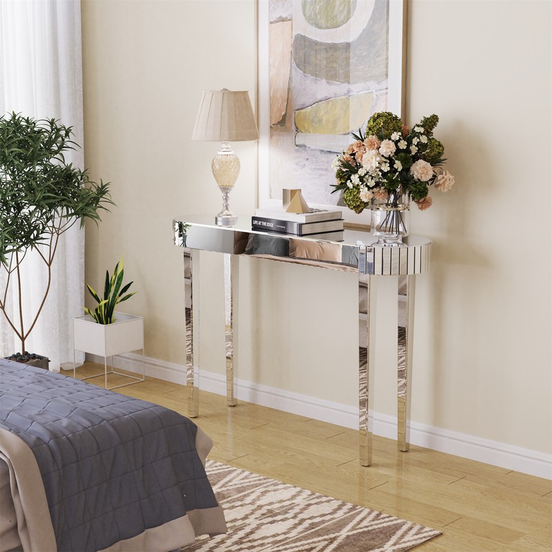 Console Table Dressing Makeup for Bedroom Entryway Chic Sofa Side Accent Table gallery