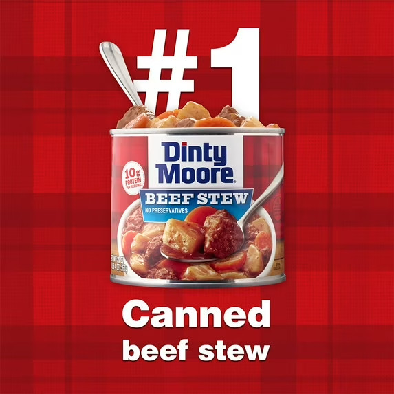 DINTY MOORE Beef Stew, Shelf-Stable, Steel Can 38 oz gallery