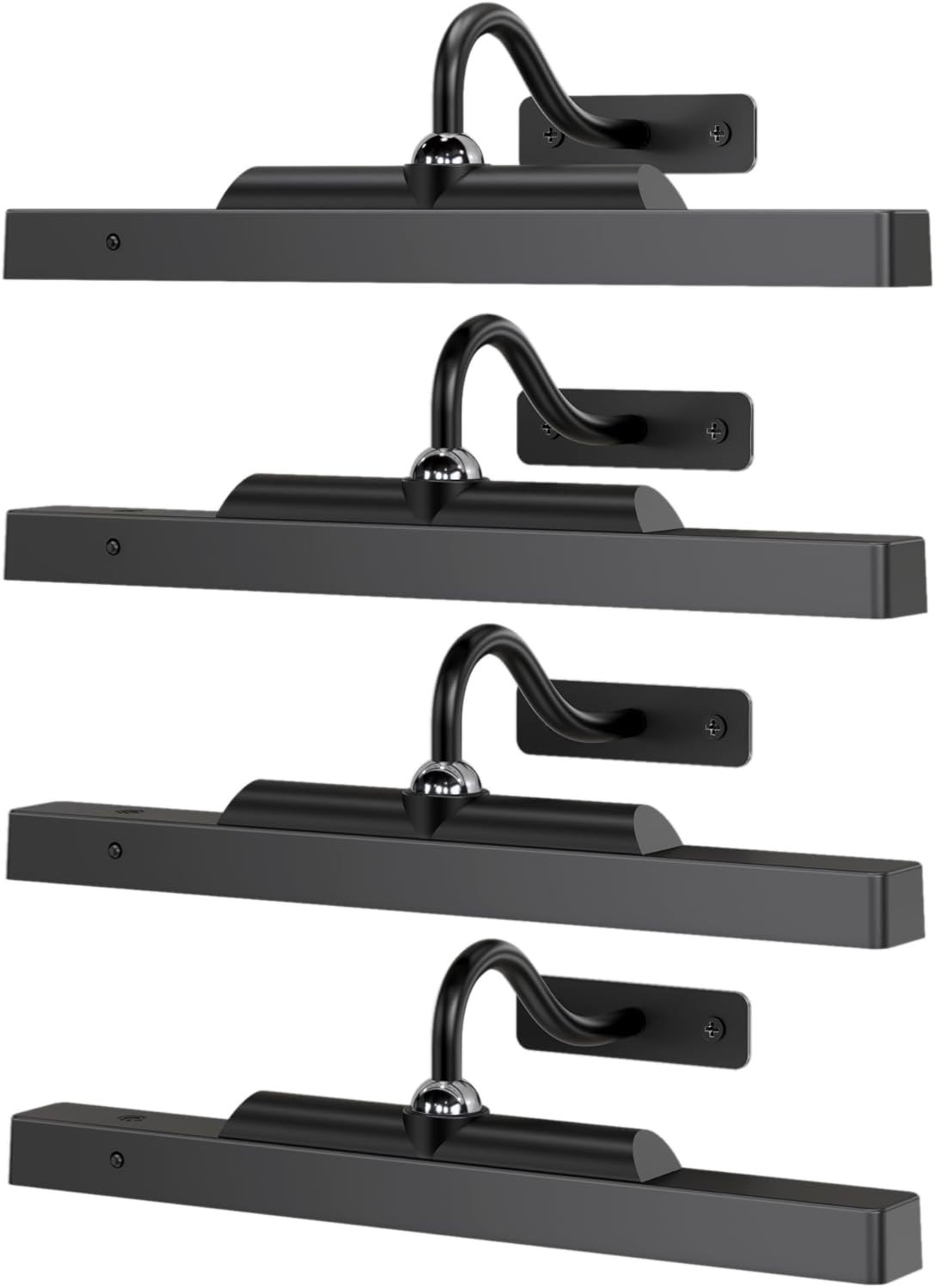 Art Frame Picture Light 4Pack, 12" Wireless Battery Operated Gallery Lighting, R gallery