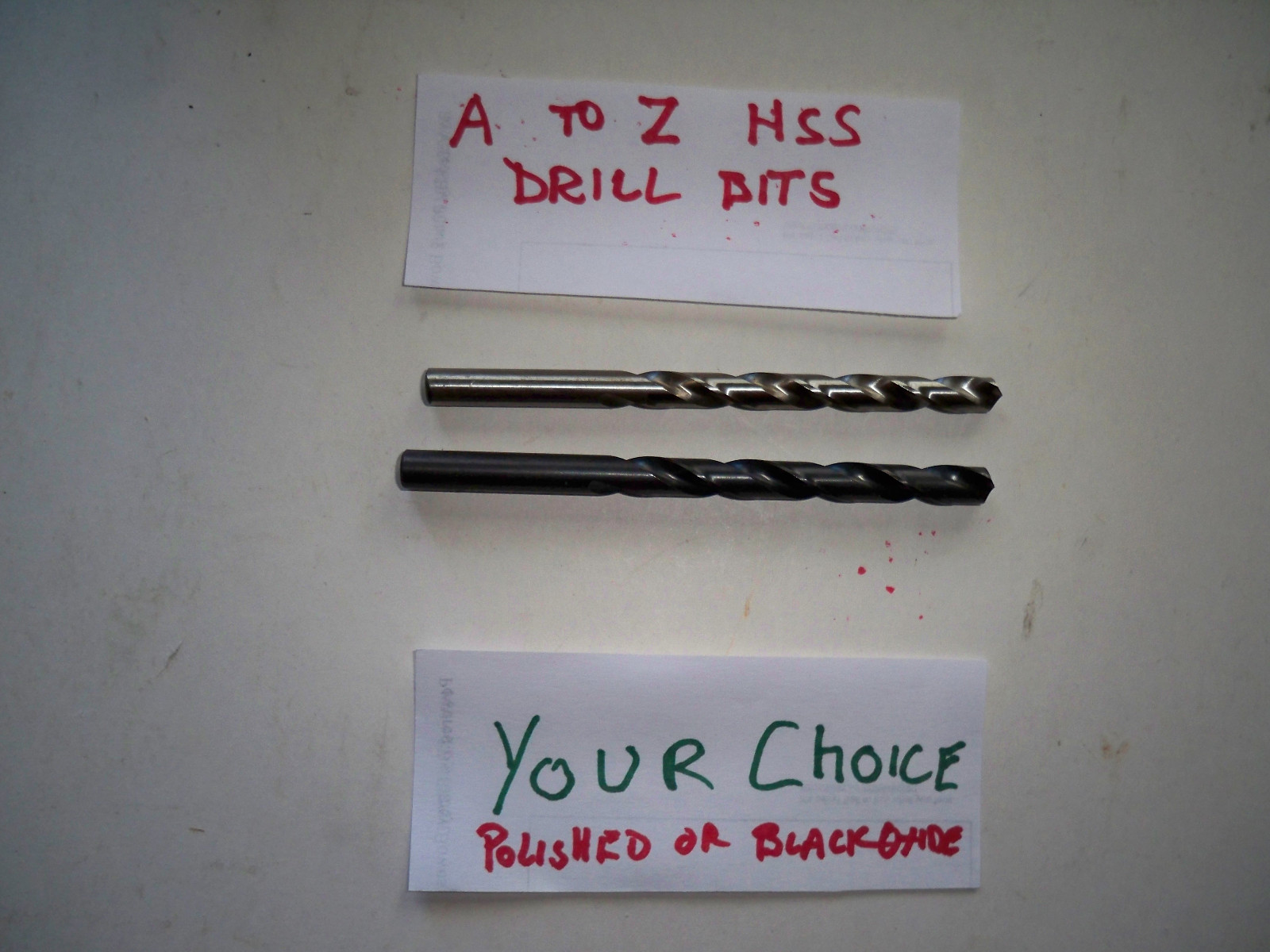HSS DRILL BITS LETTER A TO Z POLISHED (P) & BLACK OXIDE (BO) MOST MADE IN USA gallery
