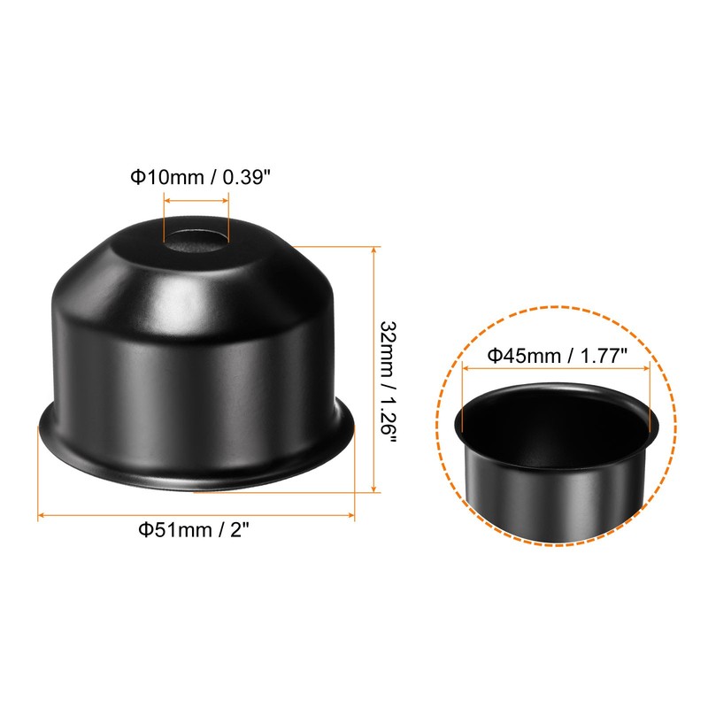 6pack E26/E27 Lamp Socket Cup Decorative Lamp Base Holder Cover Sleeve Black gallery