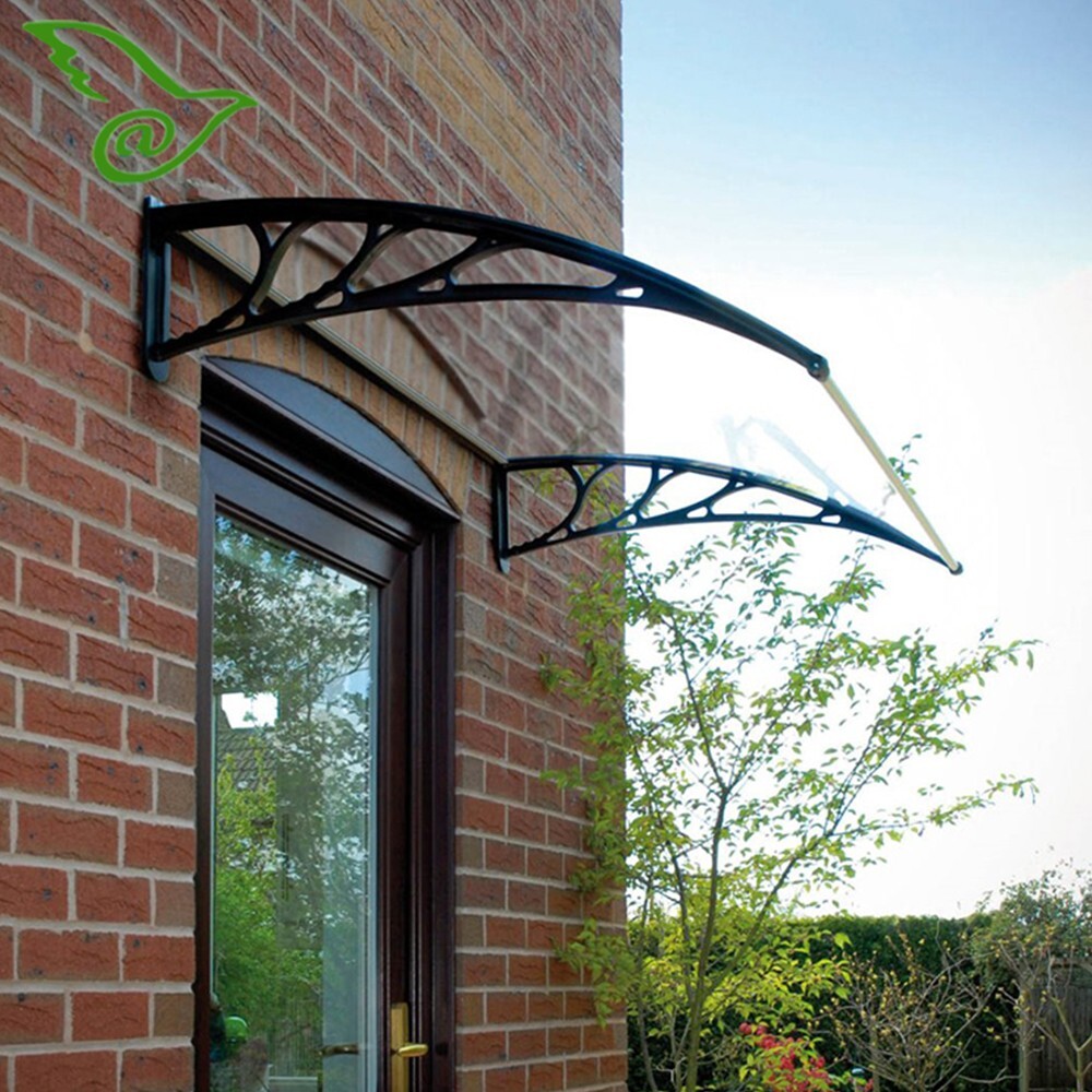 40x60in Clear Color Awning Window Door Sun Shade Canopy Polycarbonate Material gallery