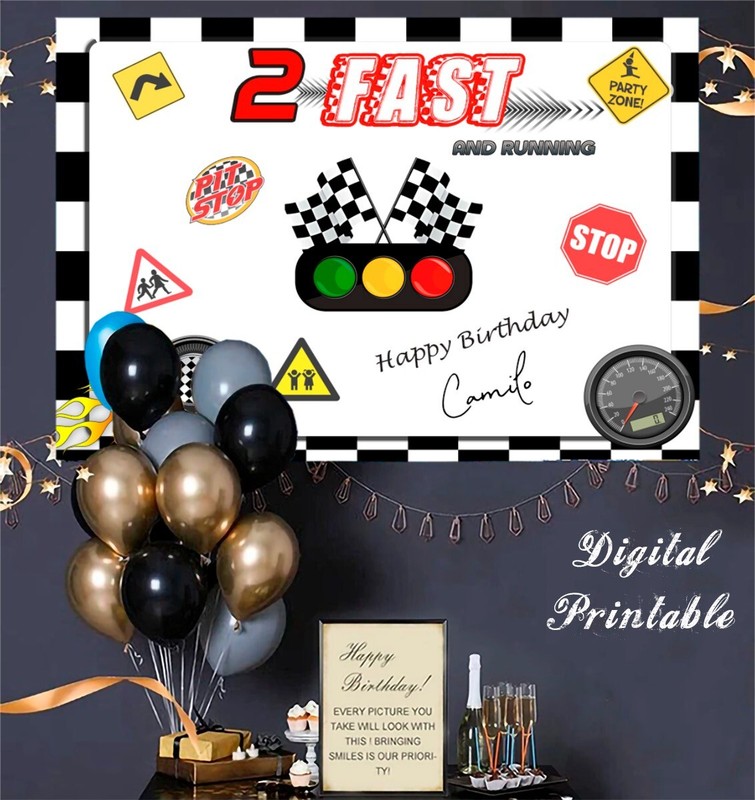 CUSTOM TWO FAST BIRTHDAY ALL AGE Backdrop-BASKETBALL PHOTO SHOOT- SIZE 7ftxH5 gallery