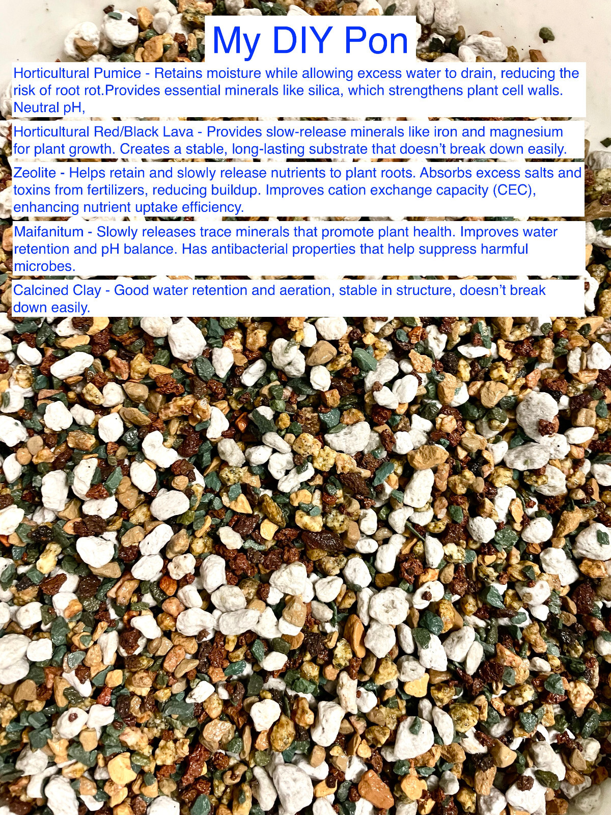 Pon Potting Mix, Pre-Washed - DIY Homemade - 2lb gallery