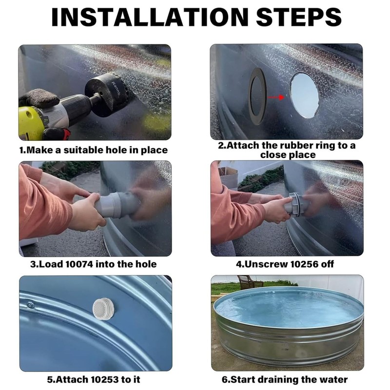 Intex Pool Strainer Set - Replacement Filter Parts & Connector Nut Washer gallery