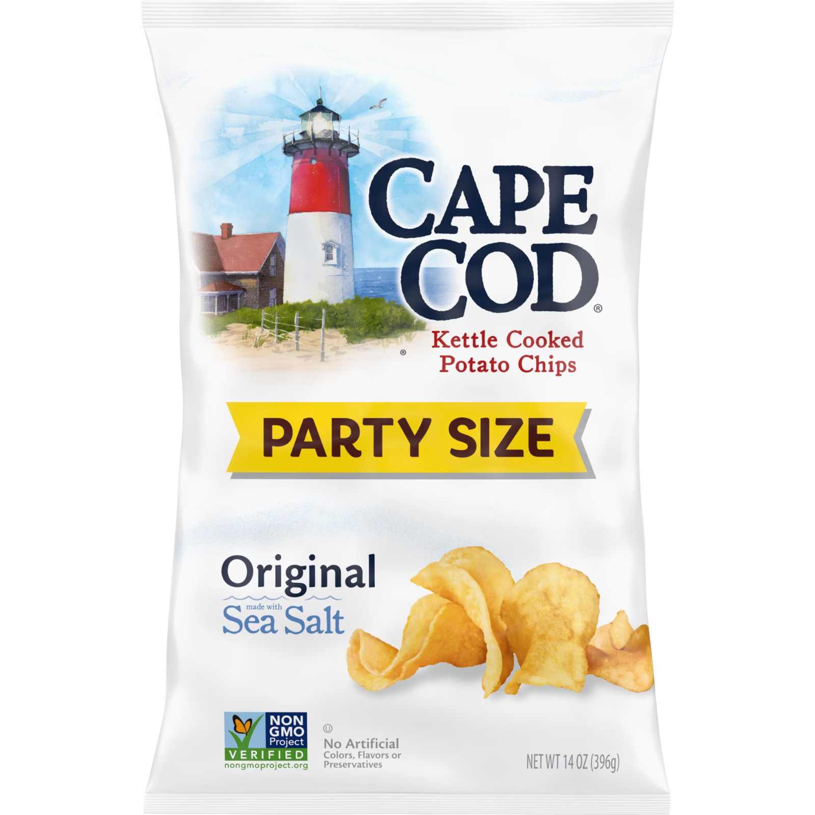 Cape Cod Potato Chips, Original Kettle Chips, 14 oz Party Size gallery