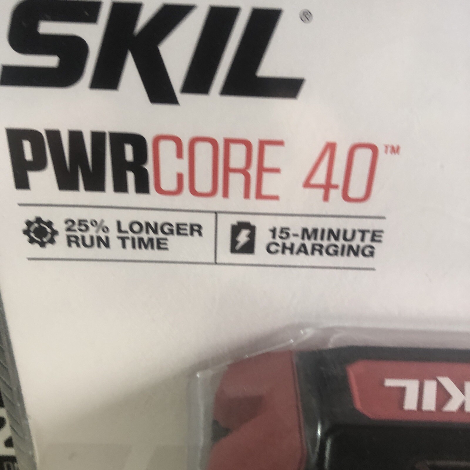 SKIL PWRCORE 40 RECHARGEABLE LITHIUM ION BATTERY BY8705-00, 40V 2.5 Ah Sealed gallery