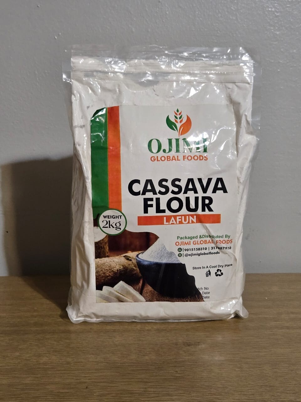 Cassava flour – Undiluted Nigerian Lafun flour 4.5lbs bag gallery