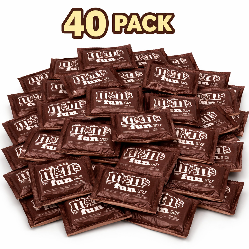 40 Pack Original M&M's Milk Chocolate Candy Pocket Fun Size gallery