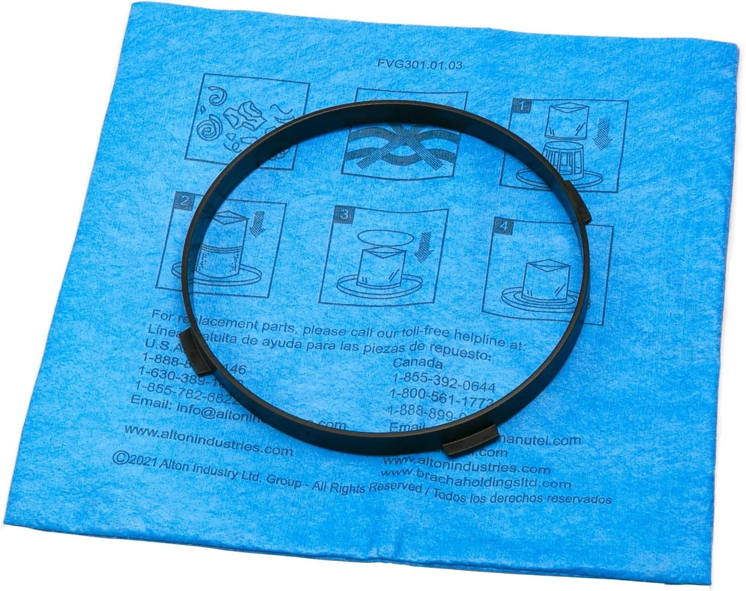 Stanley Blue Cloth Reusable Filter with Clamp Ring for 1-5 Gallon Wet/Dry Vacuum gallery