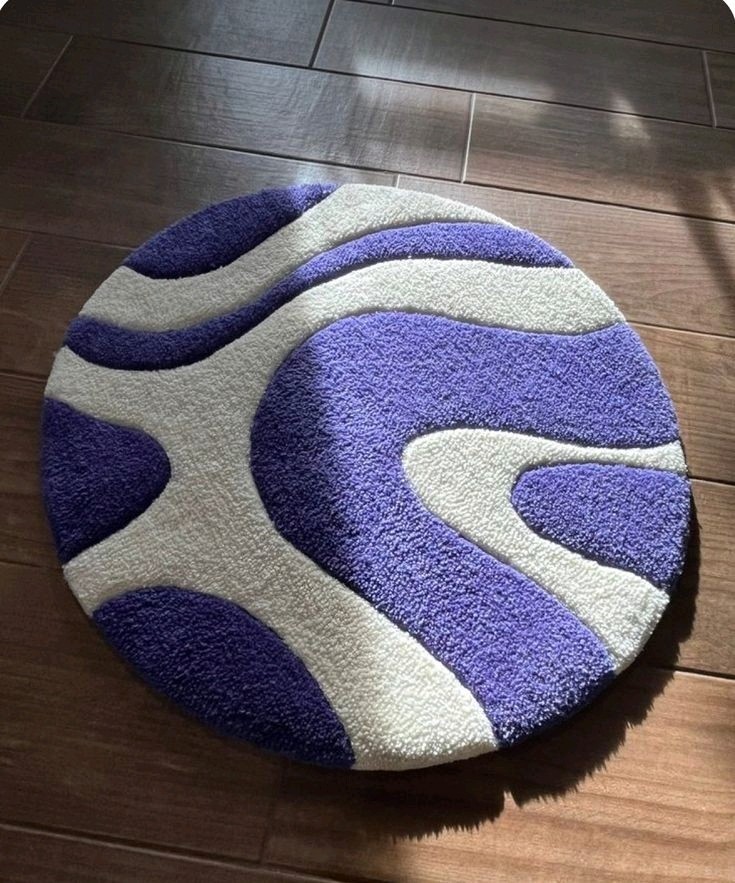 Round Hand Tufted Carpets Designer Wool Modern Rugs Fine Wool Geomatric Design gallery