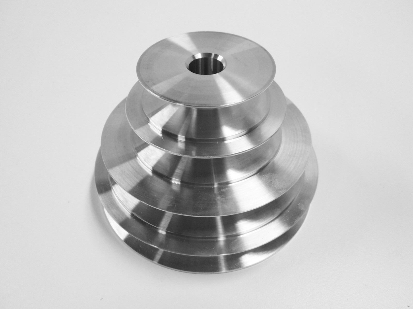 4-Step Cone Pulley with 1/2 Bore; Replacement for Lathe, Drill Press, Scroll Saw gallery