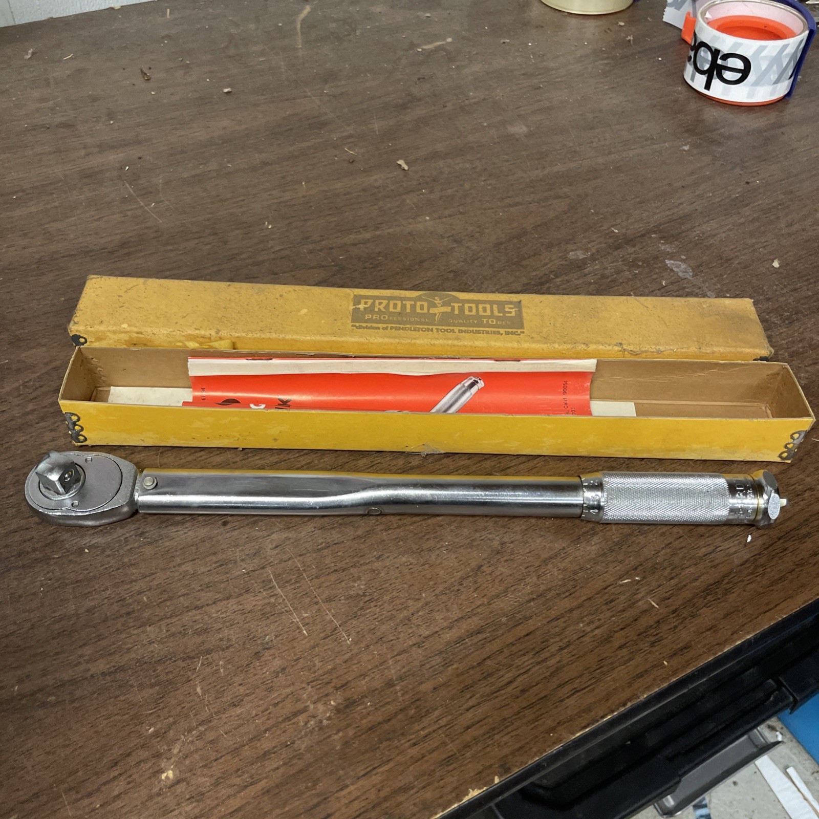 Proto 6008-3 Torque Wrench - 1/2" Drive Ratcheting Head 0 - 80 ft/lbs. USA gallery