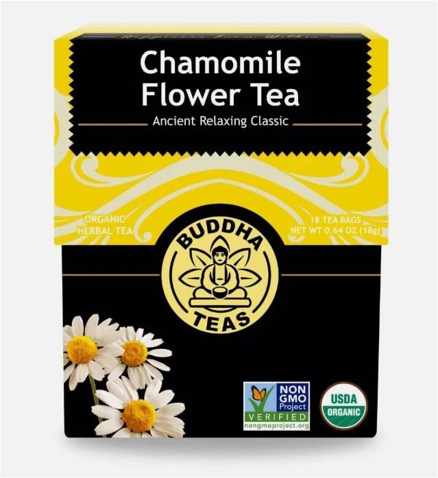 Buddha Teas Chamomile Flower Tea 18 Count Caffeine Free Organic Herbal Blend gallery
