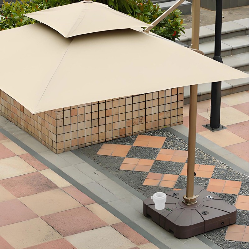 2 Pcs Swimming Pool Umbrella Stabilizer Pole Insert Poolside Adapter gallery