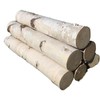 White Birch Log Set for Fireplace 18" gallery