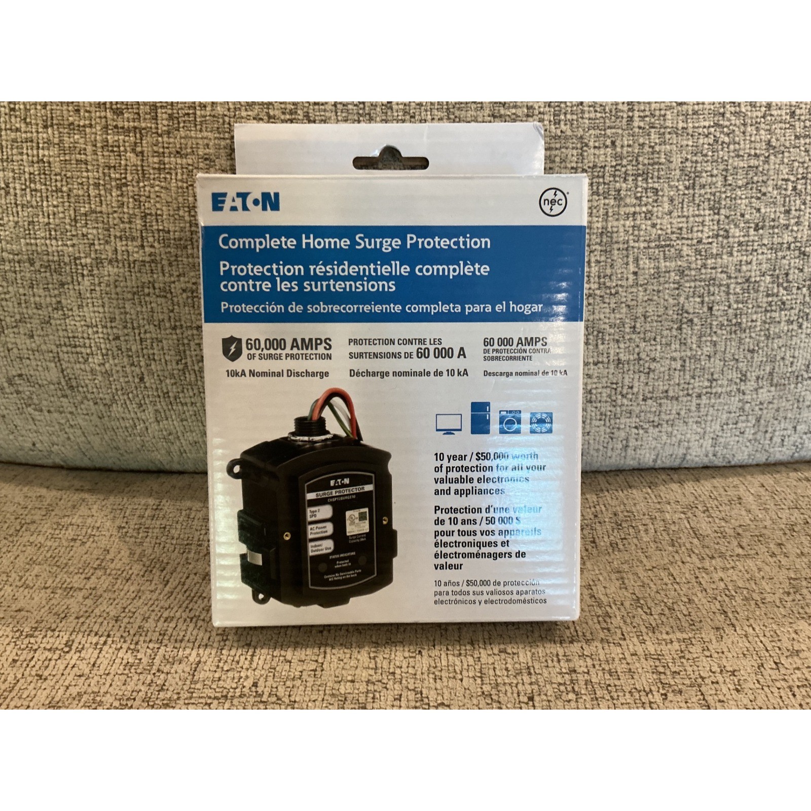 Eaton CHSPT2SURGE10 Surgetrap Type 2 Home Surge Protection 36kA 120/240V New gallery