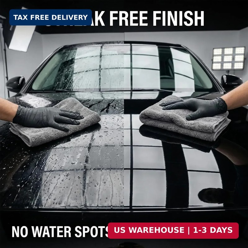 2 Pack Professional Large Microfiber Car Drying Towels (31" x 24"), Scratch Free gallery