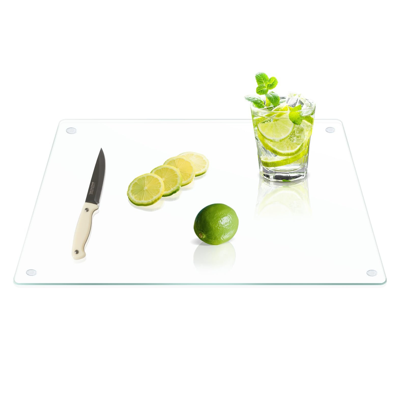 20"x16" Large Tempered Glass Cutting Board, Clear Chopping Boards for Kitchen... gallery