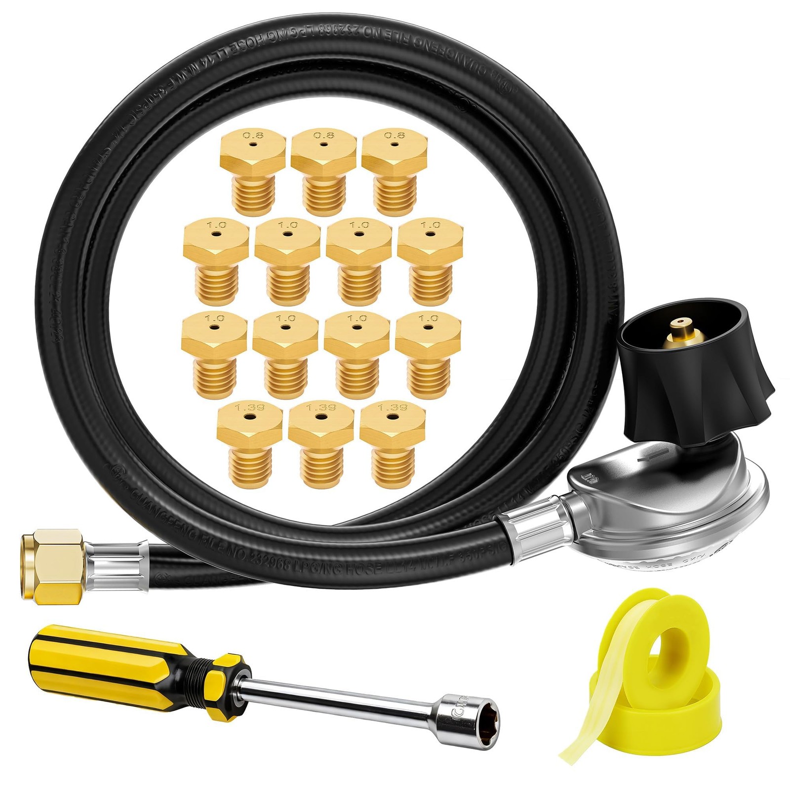 CALPOSE Natural Gas to Propane Conversion Kit, Kit with 6... gallery