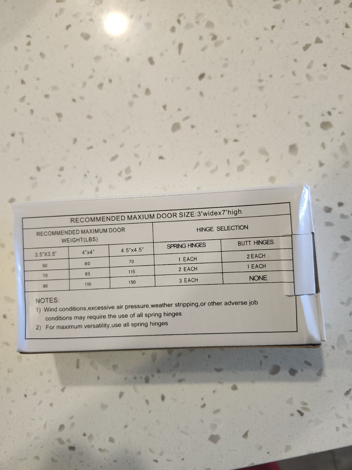 Global Door Controls CPS3535 Series Commercial SPRING HINGE SILVER 3.5x3.5” gallery