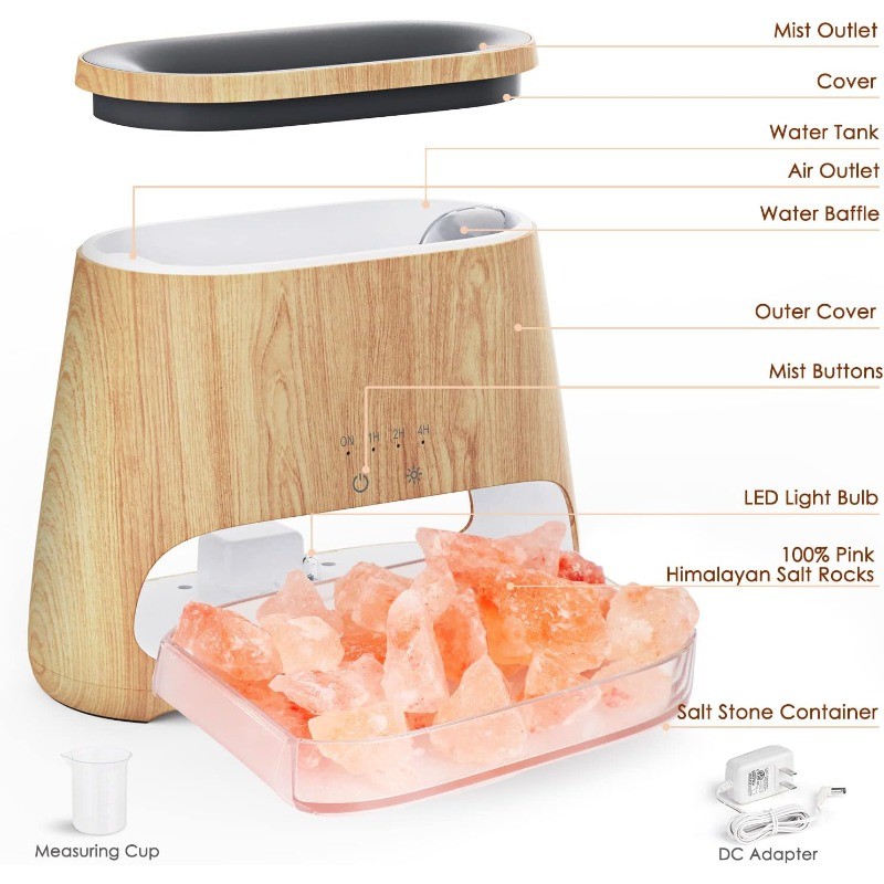 Essential Oil Aromatherapy Diffuser 2 in 1 for salt therapy & aromatherapy Timer gallery