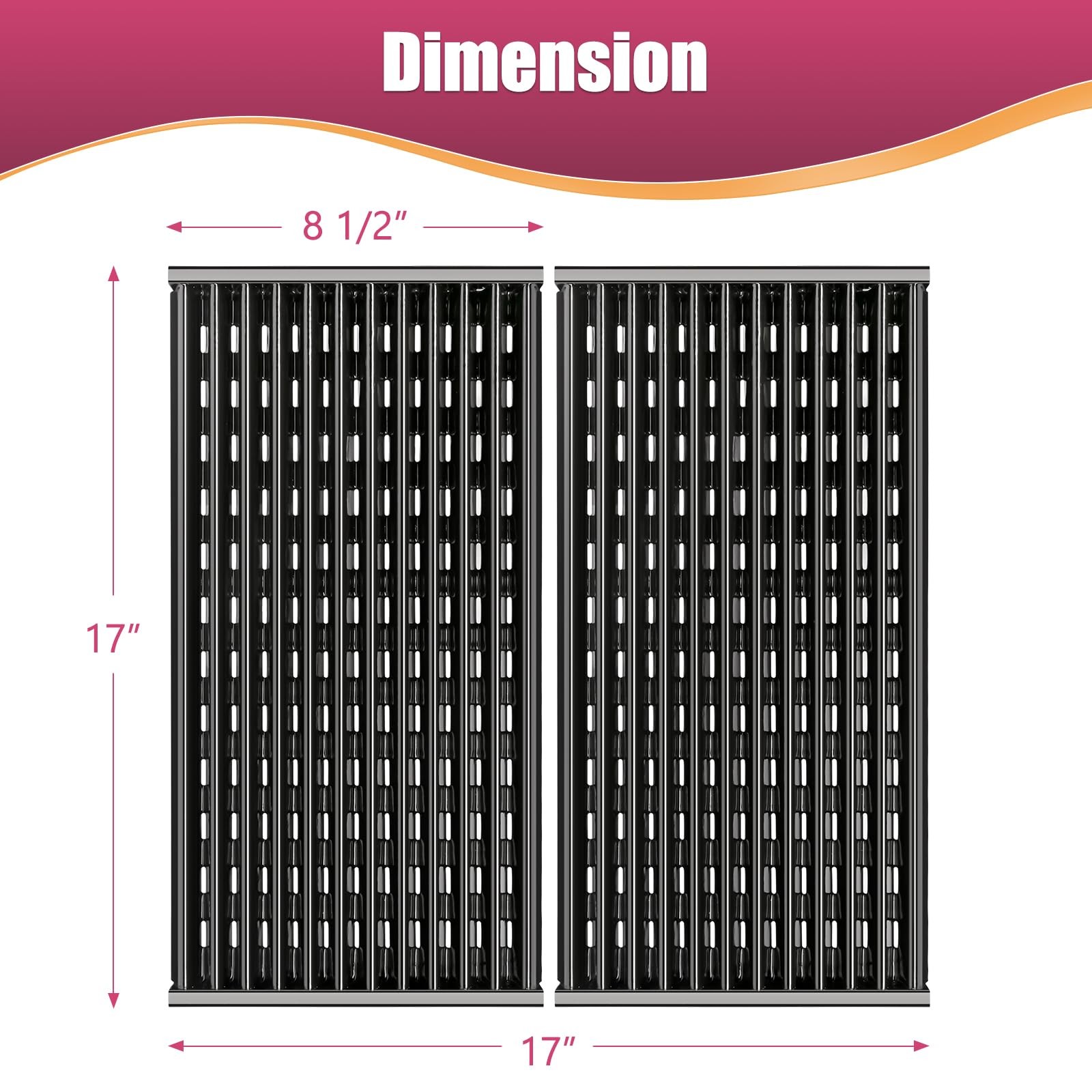 17 Inch Grill Grates for Charbroil Performance Tru-Infrared 2 Burner Gas Gril... gallery