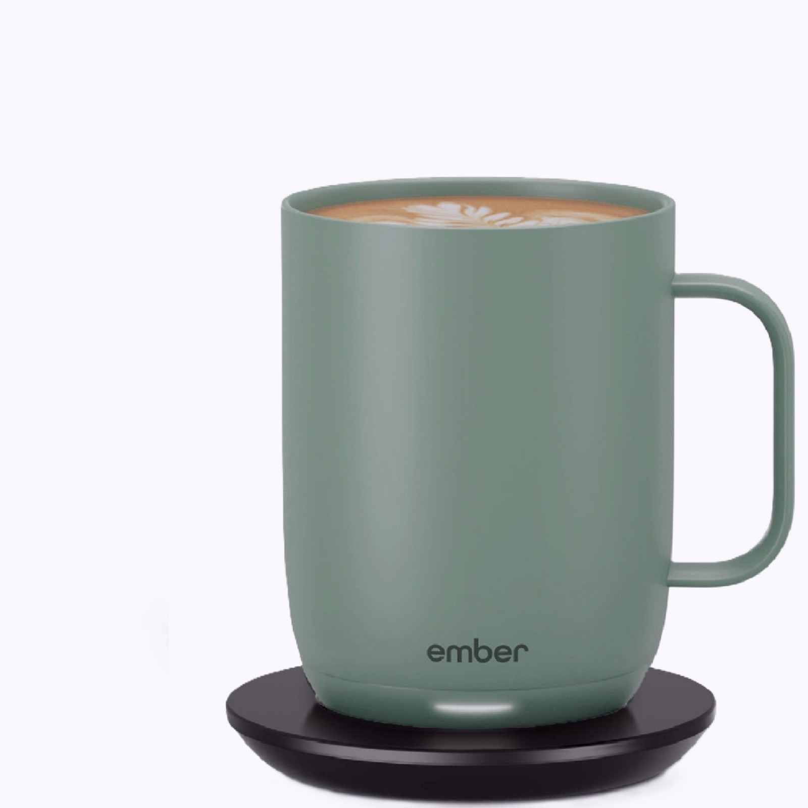 Ember Temperature Control 14oz Smart Mug 2, Heated Coffee Cup (Sage Green/Black) gallery