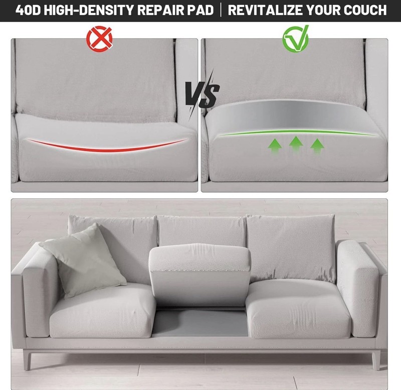 2 Couch Cushion Support for Sagging Seat 20" X 20" High Density Curved Foam Sofa gallery