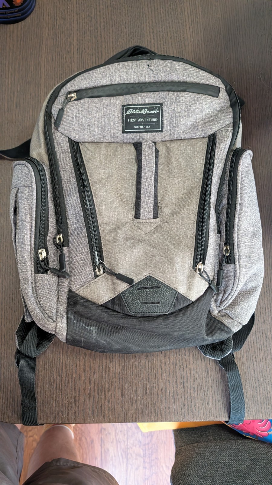 Eddie Bauer First Adventure Gray Hiking Backpack, Multiple Compartments 3