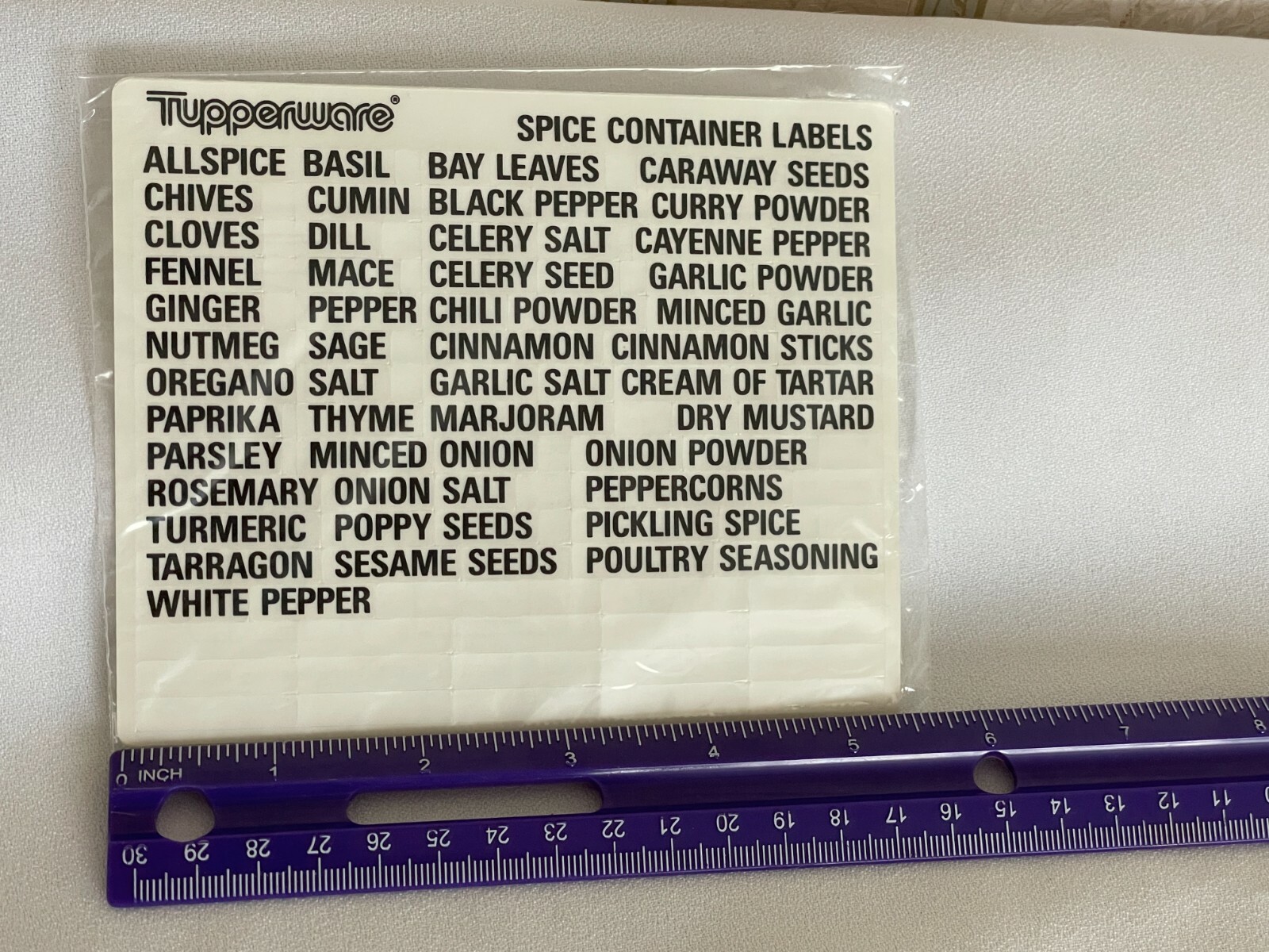 NEW Tupperware Modular Container Spice Food & From the Kitchen of Label/Stickers gallery