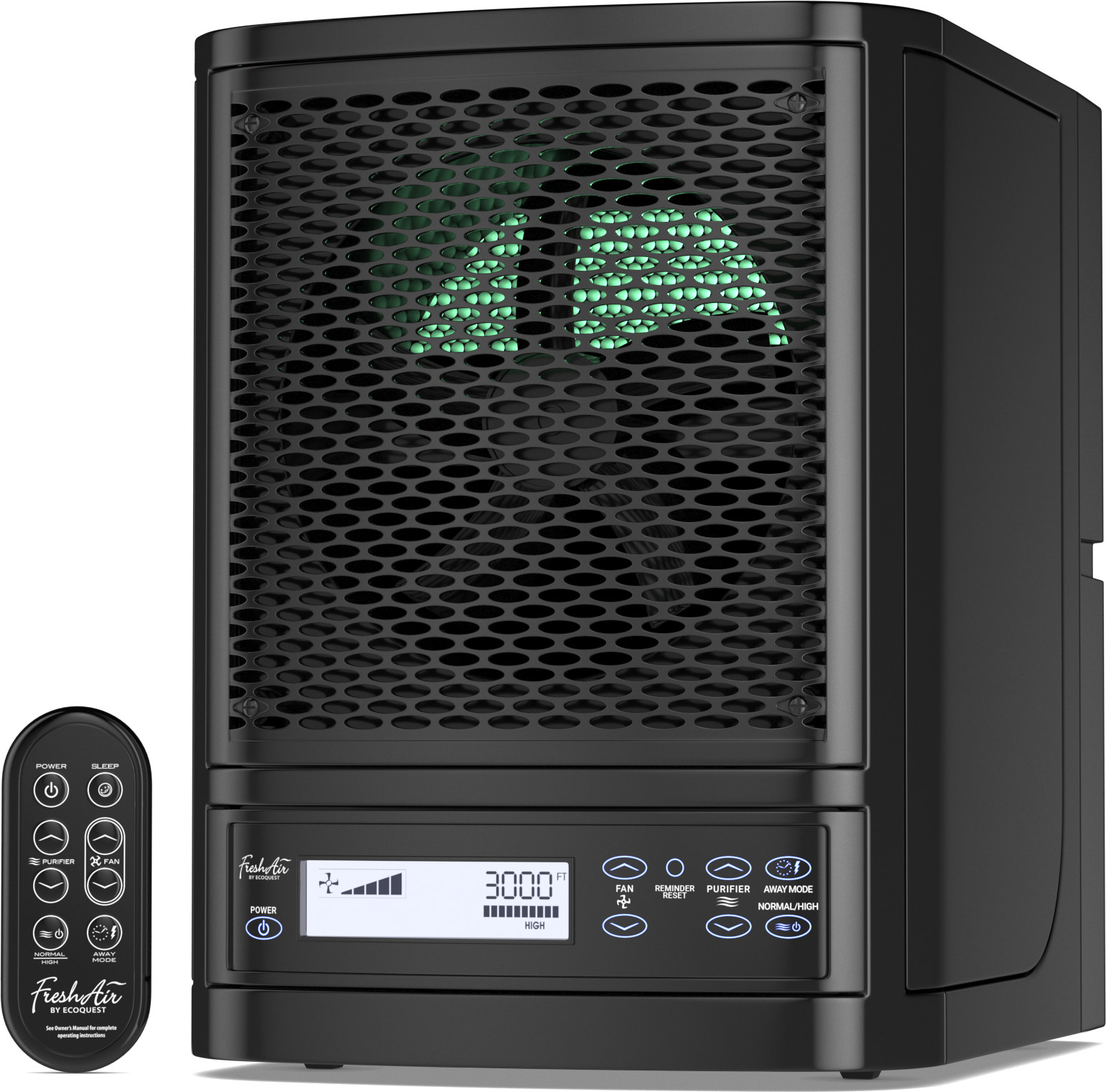 FRESH AIR PURIFIER OZONE GENERATOR IONIC ECOQUEST LIVING GREEN gallery