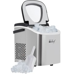 Deco Chef Compact Countertop Ice Maker 26LBs/24HRs 9 Cubes/6 MIN Stainless Steel