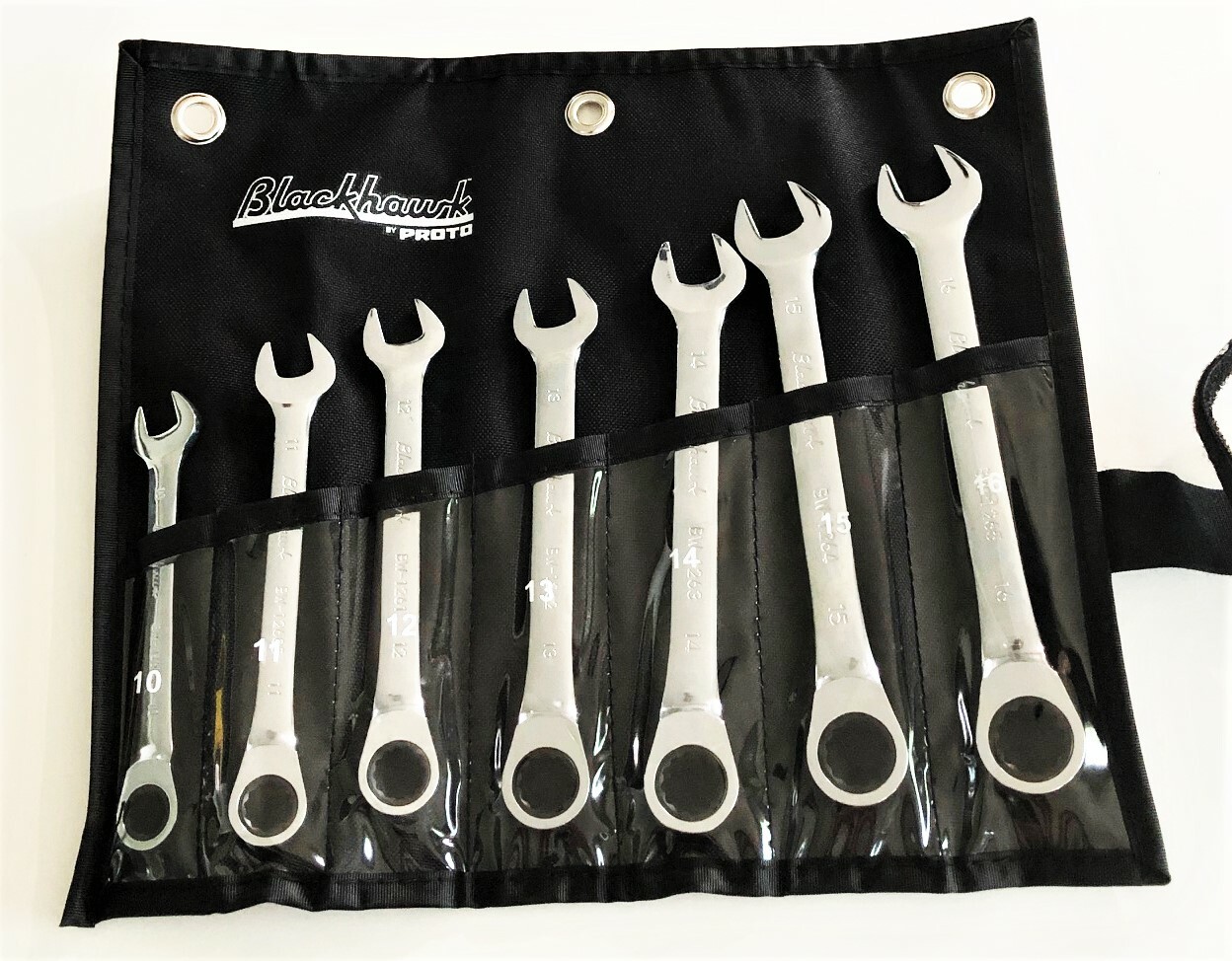 7pc Blackhawk By Proto Gear Ratcheting Ratchet Wrench Set Metric 12-Pt BW-1207MS gallery