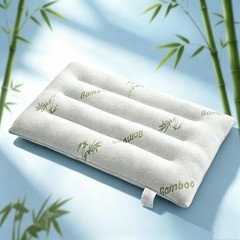 Ultra Thin Flat Pillow 2.5″ Slim Support Pillow for Stomach Sleeper Bamboo Rayon