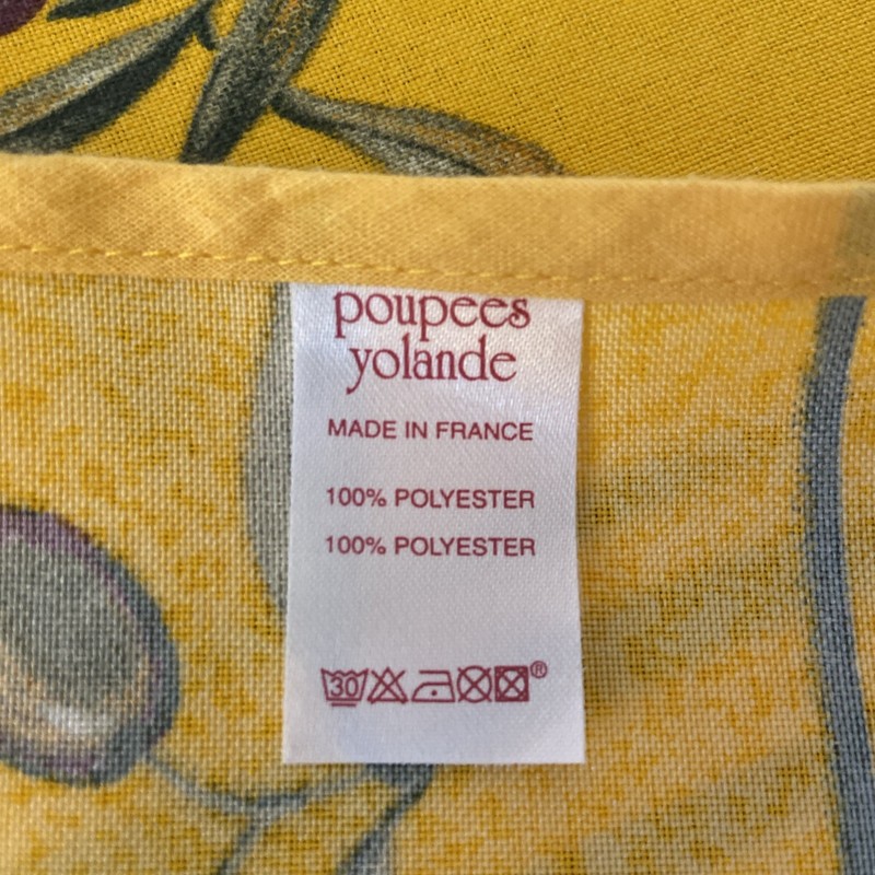 poupees yolande Olive Tablecloth Yellow Green Purple 60 X 98 gallery