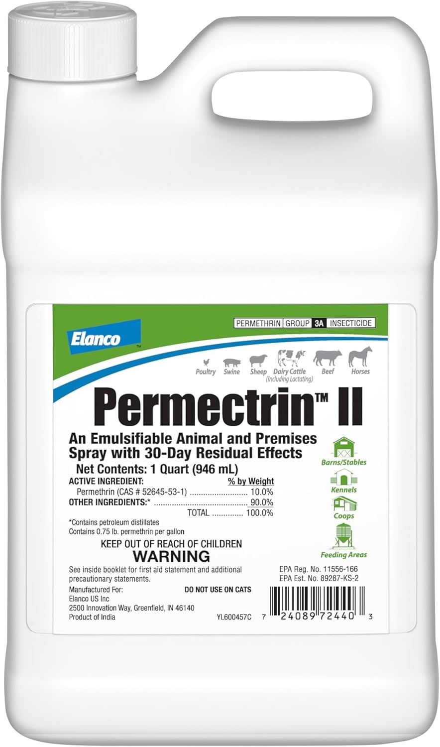 Elanco Permectrin II Insecticide, 32-Ounce gallery