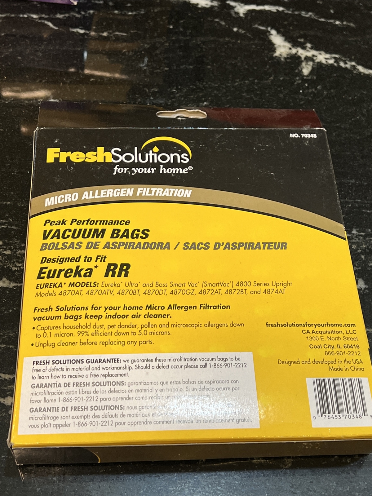 FRESH SOLUTIONS Eureka 70348 Micro Allergen Filtration RR Vacuum Bag 3-Pack NIB gallery