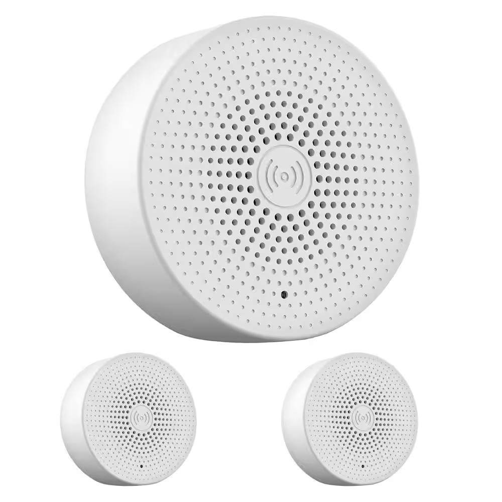 Usb-Powered Smart Home Wireless Chime for Smart Doorbell, No Hub Required (3-Pac gallery